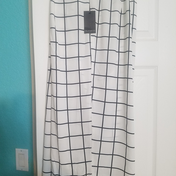 Checked wide leg Capri - Picture 3 of 4